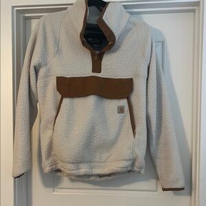 Carhartt Beige and Brown Fleece Jacket